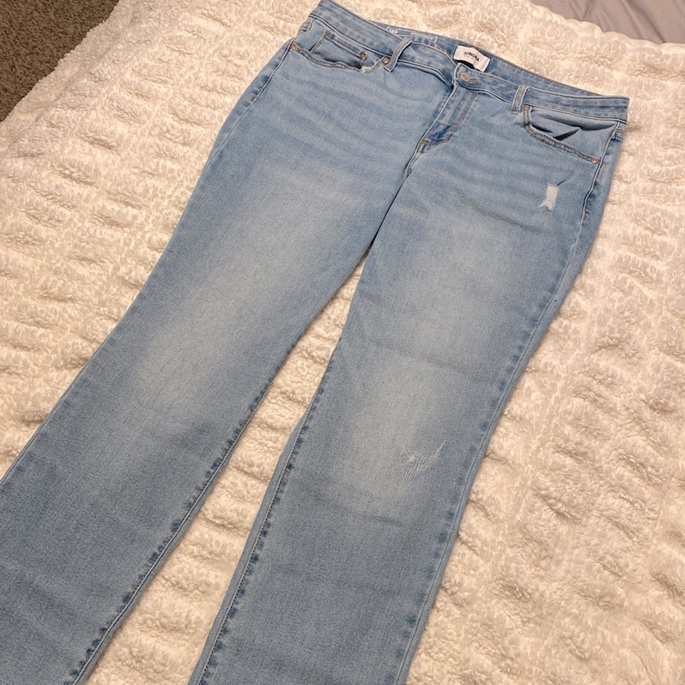 Sonoma Straight Leg Denim Jeans - 16 SHORT